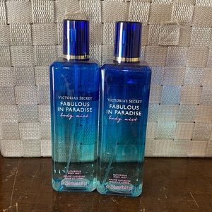 2 bottles Victoria’s Secret Fabulous In Paradise body mist 8.4fl oz